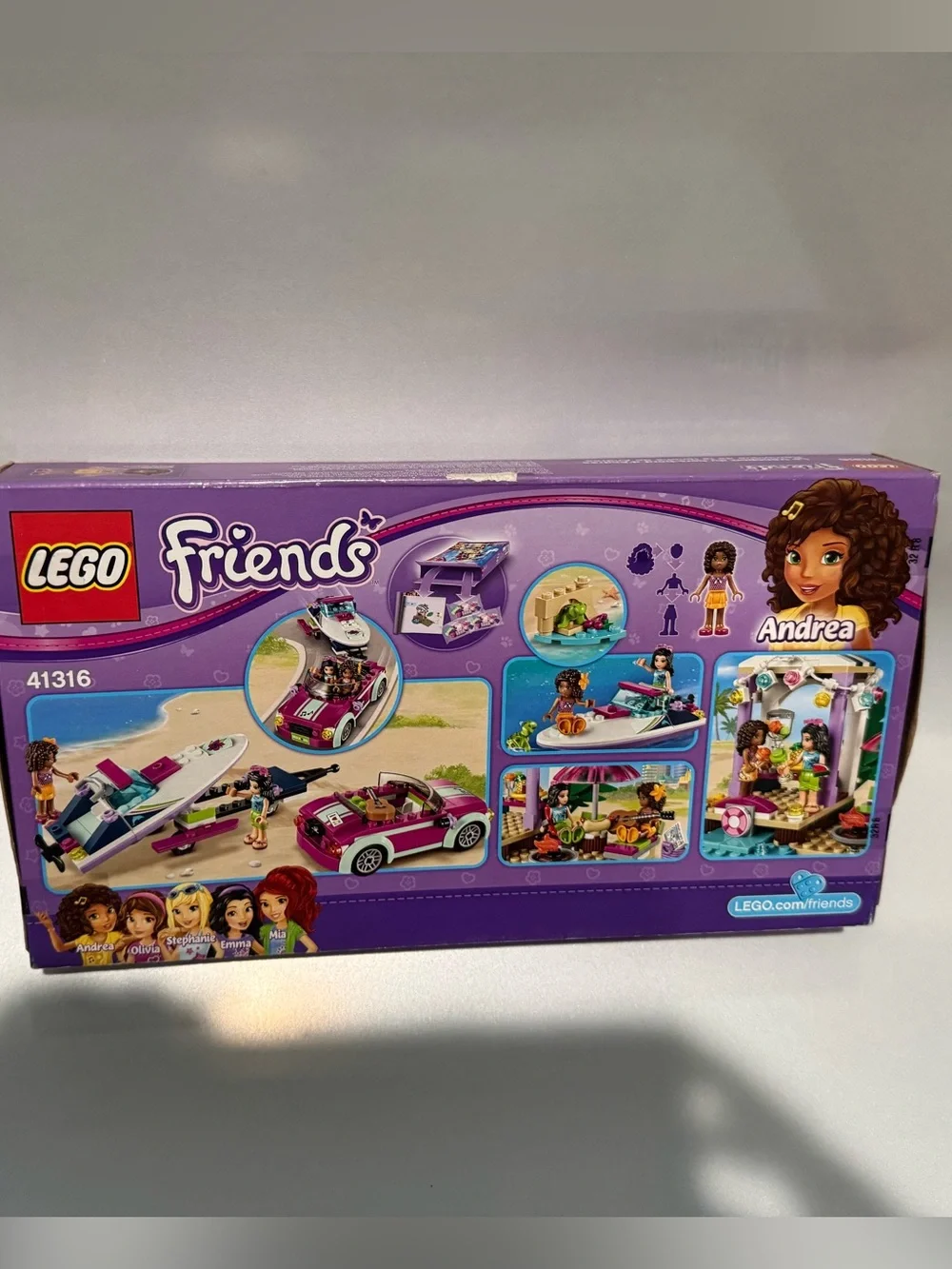 LEGO Friends Andrea Boat and Convertible Playset - Purple